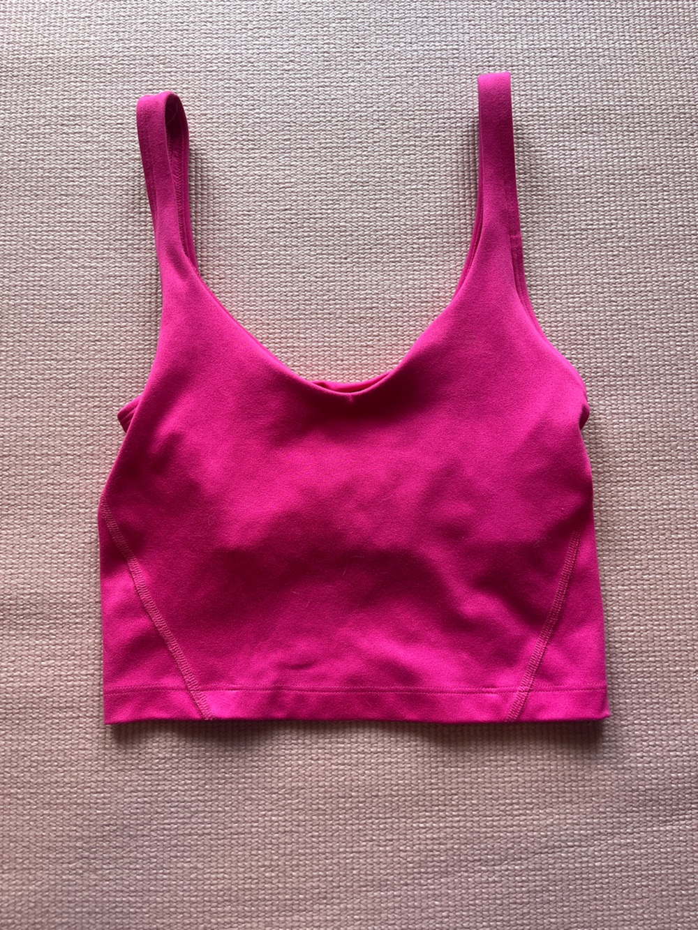 Hollister Hot Pink Scoop Neck Crop Tank